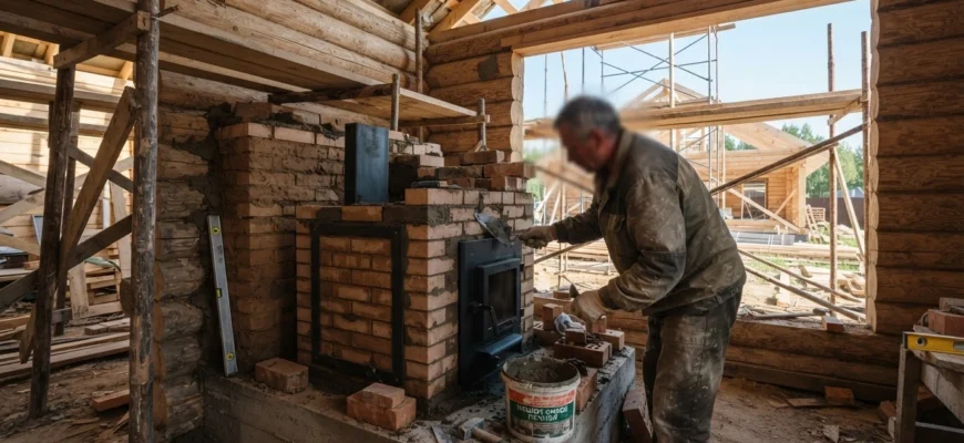 Печь для бани своими руками: виды, нормы и установка